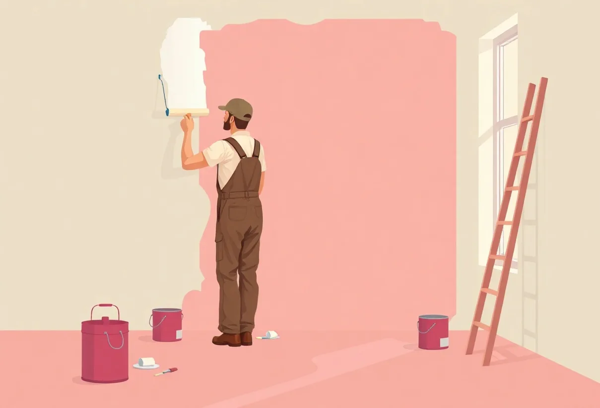Peintre Saint-Cyr-sur-Mer 83270 en intervention sur un chantier